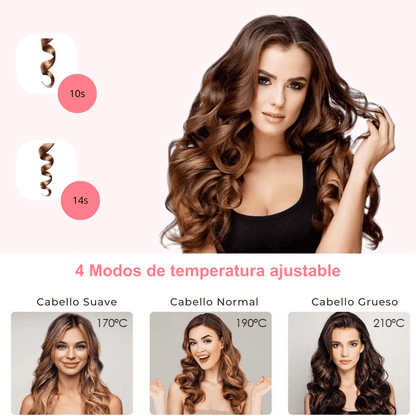 Glamcurl™ - Rizador de pelo automatico 3 en 1