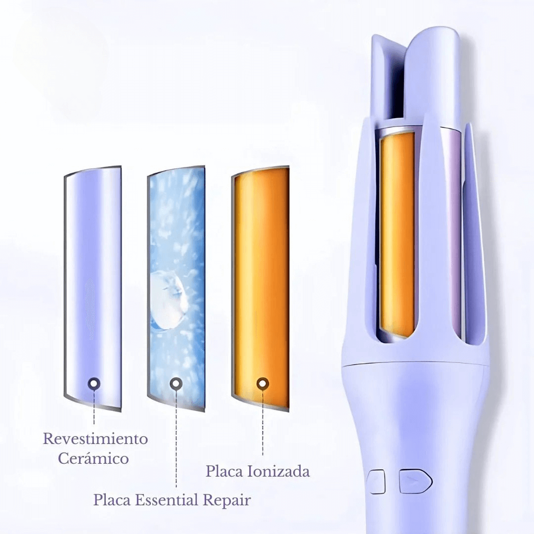 Glamcurl™ - Rizador de pelo automatico 3 en 1